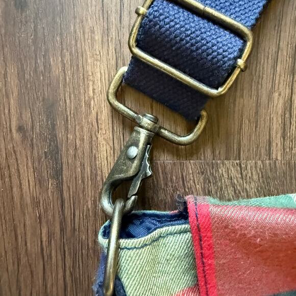 Vintage Disney Store Plaid Winnie the Pooh Messenger Bag 90s Y2K Crossbody Tote - Picture 3 of 16